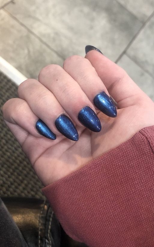 Chrome gel nails